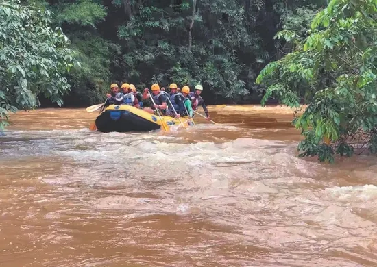 Imagem ilustrativa da imagem Diversão e adrenalina no Rio Jucu em Domingos Martins