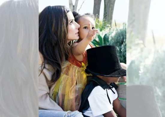 Imagem ilustrativa da imagem Sandra Bullock revela como filhos lidaram com diagnóstico de pai falecido em 2023