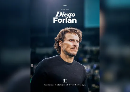 Imagem ilustrativa da imagem Seleção do Uruguai anuncia Diego Forlán como técnico após a saída de Loco Bielsa