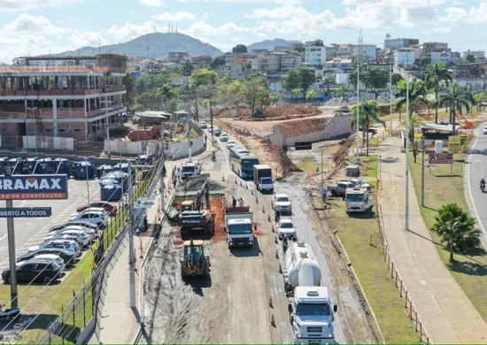 Imagem ilustrativa da imagem Trecho é interditado para obras de viaduto e mergulhão em Cariacica