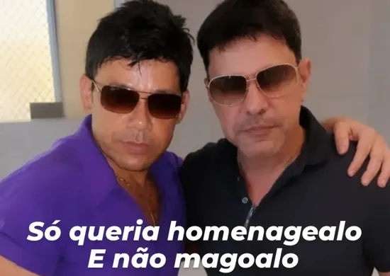 Imagem ilustrativa da imagem Zezé Di Camargo chama sósia de ridículo e o bloqueia nas redes