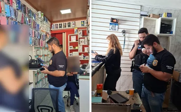 Imagem ilustrativa da imagem Polícia Civil recupera 277 celulares e prende quatro homens por receptação no ES