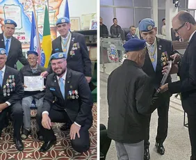 Imagem ilustrativa da imagem Até o Último Homem: único pracinha vivo do ES recebe medalha da ONU