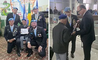 Imagem ilustrativa da imagem Até o Último Homem: único pracinha vivo do ES recebe medalha da ONU