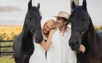 Imagem ilustrativa da imagem Ana Hickmann e Edu Guedes se casam em fazenda de 1820; veja detalhes