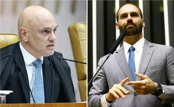 Imagem ilustrativa da imagem Moraes determina emissão de mandado de prisão contra Eduardo Bolsonaro