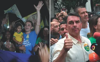 Imagem ilustrativa da imagem Pazolini quer trazer Flávio Bolsonaro ao ES na campanha do 2º turno