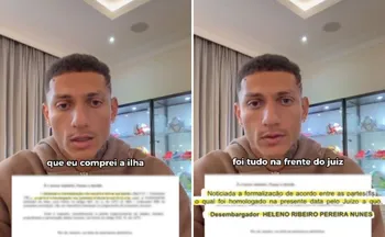 Imagem ilustrativa da imagem Richarlison mostra documentos de compra de imóvel em disputa com Flávio Bolsonaro