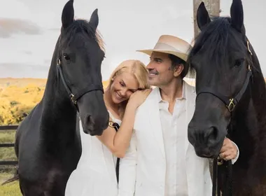 Imagem ilustrativa da imagem Ana Hickmann e Edu Guedes se casam em fazenda de 1820; veja detalhes