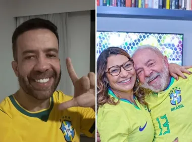 Imagem ilustrativa da imagem Apoiadores de Lula se mobilizam usando verde e amarelo após convocação de Janones
