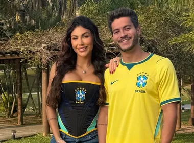 Imagem ilustrativa da imagem Arthur Aguiar e Jheny Santucci reatam casamento e revelam nome da filha