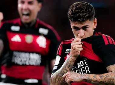 Imagem ilustrativa da imagem Flamengo vence Atlético-MG com pênalti no último lance e mantém a ponta