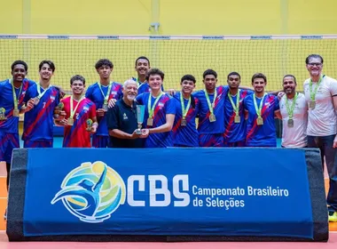 Imagem ilustrativa da imagem Vôlei masculino capixaba conquista prata e garante acesso à Divisão Especial