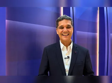 Lorenzo Pazolini durante a sabatina com George Bitti e Eduardo Maia