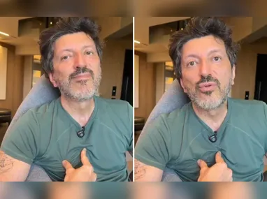 Nas redes sociais, o artista gravou um vídeo e chorou ao lembrar dos ataques
