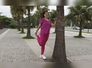José Líbano e sua esposa, Edinalva Sampaio, com quem divide a vida, os 
treinos e as competições de corrida