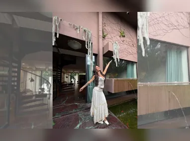 Paolla Oliveira foi coroada rainha de bateria da Imperatriz Leopoldinense neste sábado (17), no Rio de Janeiro