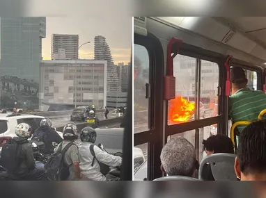 Faixa reversível foi instalada no trecho compreendido entre a Receita Federal e o Edifício Ames, no Centro