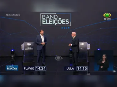 Imagem ilustrativa da imagem DEBATE: Começa o primeiro confronto entre Flávio e Lula no 2º turno das eleições