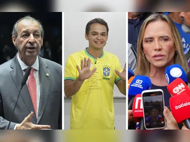 Lorenzo Pazolini comemora com apoiadores