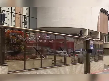 A Polícia apreendeu a faca