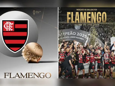 Imagem ilustrativa da imagem Flamengo concorre ao título de melhor clube do ano no Bola de Ouro 2026