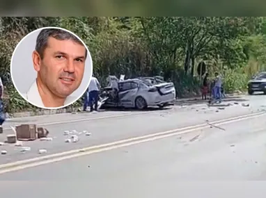 Imagem ilustrativa da imagem Homem morre em batida entre carro e micro-ônibus na BR-259, em Colatina