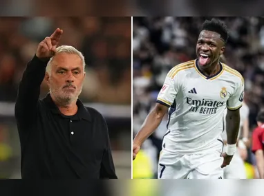 Vitinha, do Paris Saint-Germain, comemora após marcar gol na partida entre PSG e Barcelona válida pela terceira rodada da Liga dos Campeões da UEFA