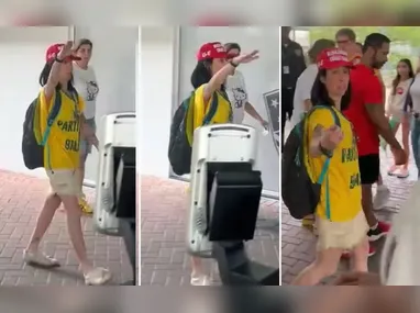 Imagem ilustrativa da imagem Polícia identifica mulher filmada fazendo saudação nazista após votar no RJ