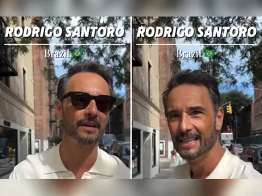 Imagem ilustrativa da imagem Sem ser reconhecido, Rodrigo Santoro revela perrengues em Hollywood a influenciador