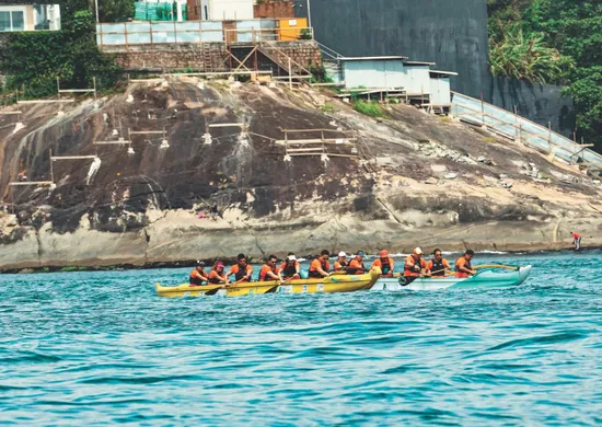 Imagem ilustrativa da imagem Canoa havaiana consagra campeões em competição na capital