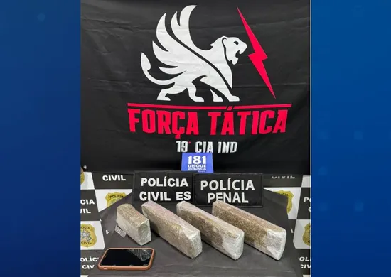 Imagem ilustrativa da imagem Homem é preso com 3,1 kg de maconha em Montanha, ES