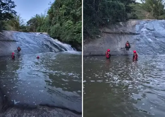 Imagem ilustrativa da imagem Jovem tenta salvar amigo e os dois morrem afogados em cachoeira no ES