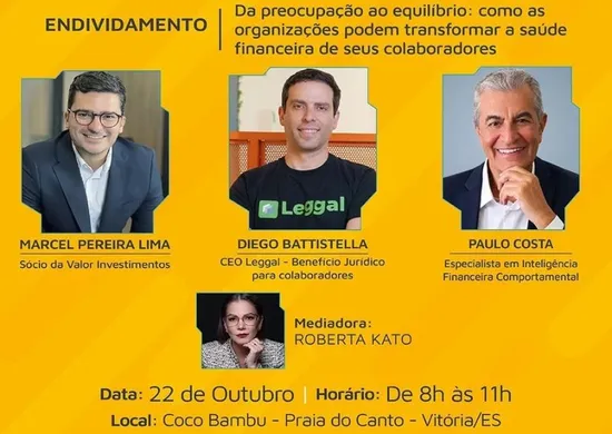 Imagem ilustrativa da imagem LeCard Talks debate endividamento e saúde financeira das organizações em Vitória