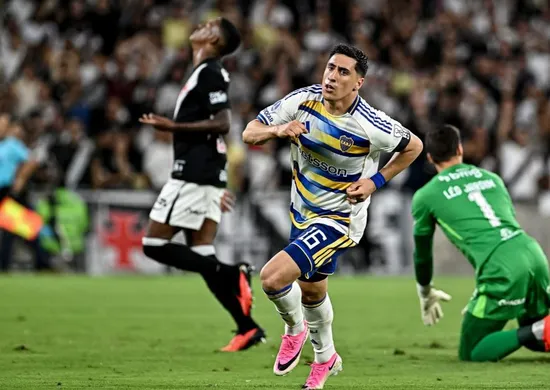 Imagem ilustrativa da imagem Léo Jardim falha no fim, Boca elimina Vasco e vai à final da Sul-Americana