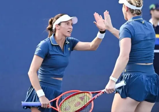 Imagem ilustrativa da imagem Luisa Stefani vai às quartas de final nas duplas femininas do US Open