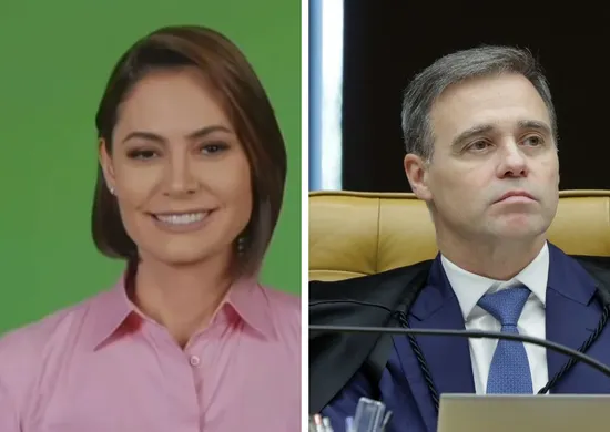 Imagem ilustrativa da imagem Michelle Bolsonaro chama Mendonça de 'ungido do Senhor' em meio a crise no STF