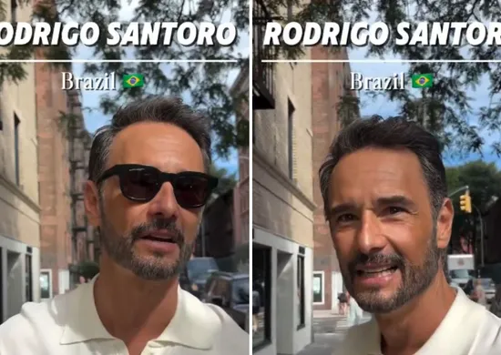 Imagem ilustrativa da imagem Sem ser reconhecido, Rodrigo Santoro revela perrengues em Hollywood a influenciador