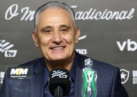 Imagem ilustrativa da imagem Tite é apresentado no Botafogo e cita sintonia com projeto