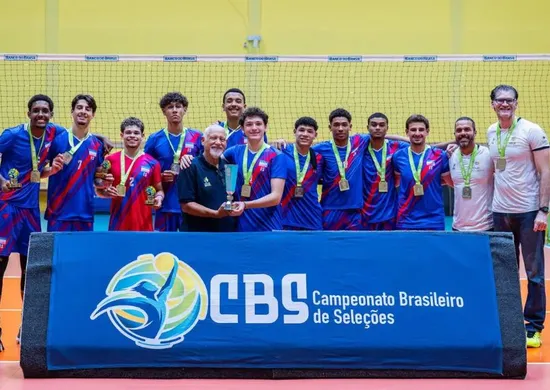 Imagem ilustrativa da imagem Vôlei masculino capixaba conquista prata e garante acesso à Divisão Especial