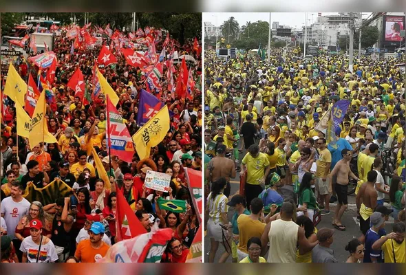Manifestações de apoiadores de Lula e Flávio Bolsonaro, que farão novos atos hoje em diferentes cidades