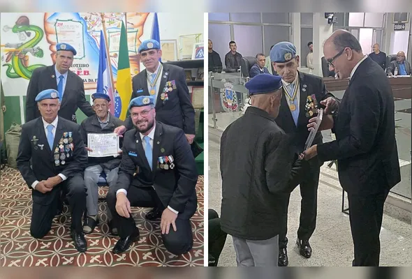 Imagem ilustrativa da imagem Até o Último Homem: único pracinha vivo do ES recebe medalha da ONU