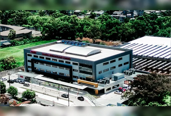 ESTRUTURA do Centro Educacional Castelo (CEC), na Serra, conta com uma área de 21 mil metros quadrados, a maior do município
