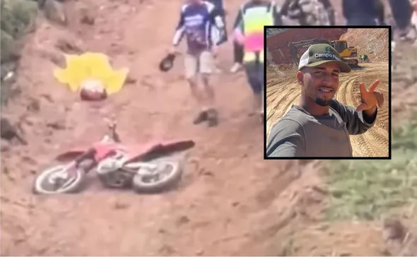 Imagem ilustrativa da imagem Jovem morre após perder controle e ser atingido pela própria moto em trilha no ES