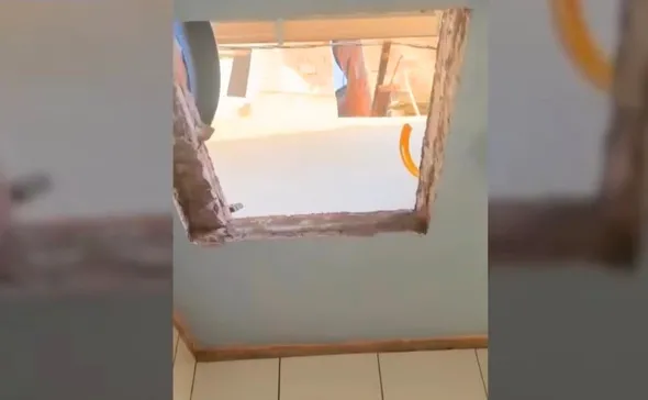 Imagem ilustrativa da imagem Suspeito de liderar tráfico tenta fugir pelo teto, mas é preso em Vitória