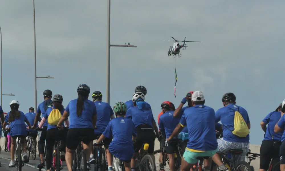 Pedalaço da Independência reúne famílias e atletas em passeio de belas paisagens