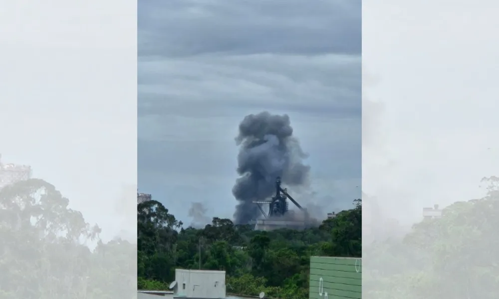 Vídeo mostra instalações em chamas na Arcelor após barulho em usina. Entenda