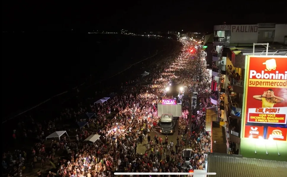 No primeiro Carnaval com a nova Orla, Piúma registra alto número de turistas