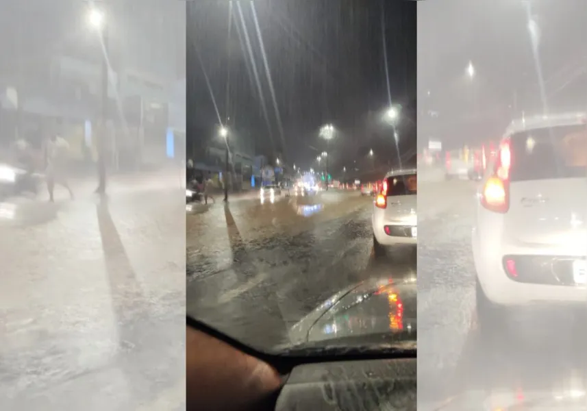 VÍDEO | Chuva forte provoca alagamentos na Grande Vitória neste sábado