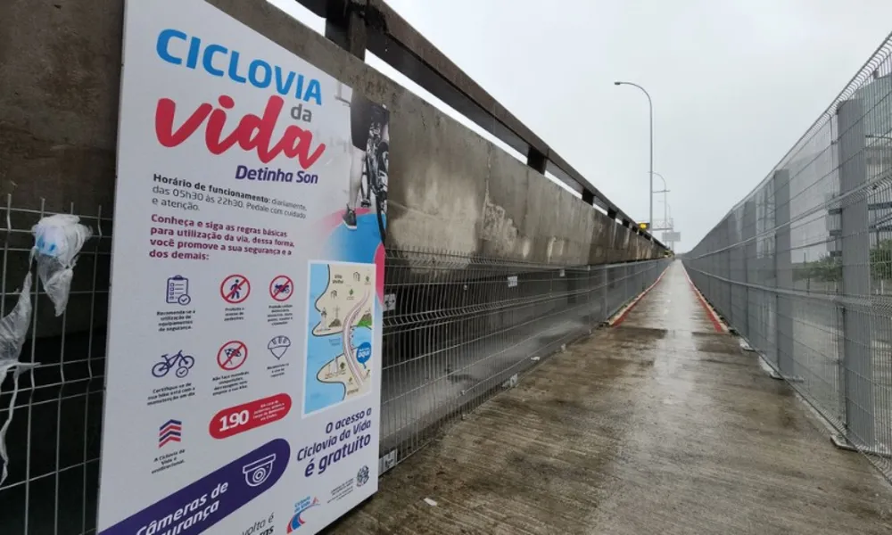 Veja fotos e vídeos da Ciclovia da Vida e as novas pistas da Terceira Ponte